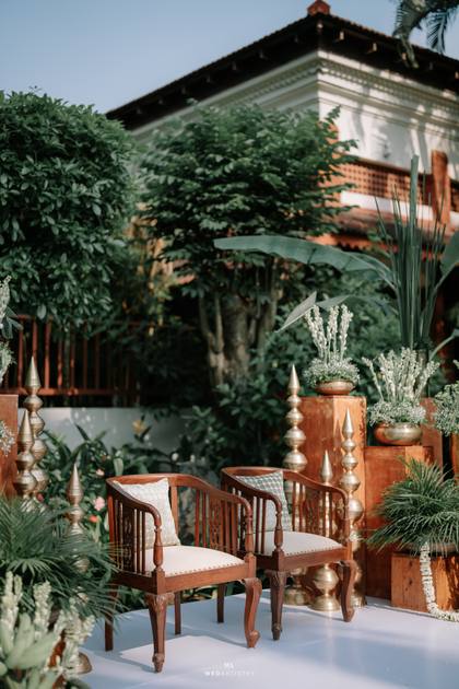 Backdrop and Lounge — Pelikuthuru decor — Vaibhavi x Mani